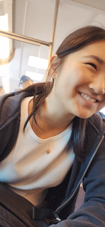 you smiling and shiii